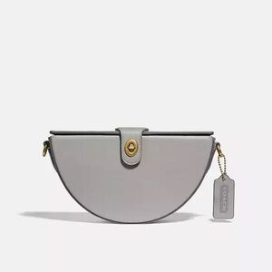 Coach semi circle grey bag